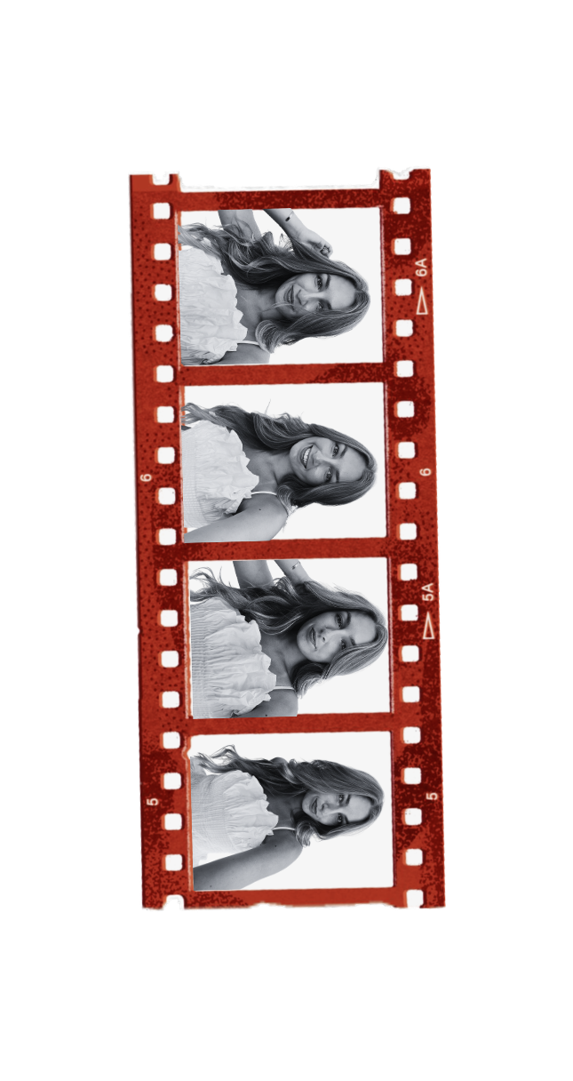 Filmstrip med billeder af mig